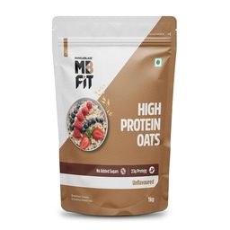MuscleBlaze High Protein Oats OP,  1 kg  Unflavoured -11