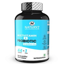 Naturyz Multivitamin with Probiotic 50 Billion CFU,  50 tablet(s)  Unflavoured -73