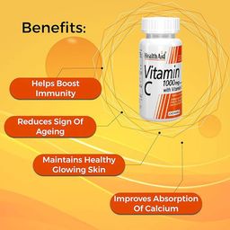 HealthAid Vitamin C 1000mg Complex with Vitamin D,  60 chewable tablet(s)  Unflavoured  image 1