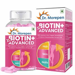Dr. Morepen Biotin+ Advanced,  60 tablet(s)  Unflavoured -27
