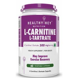 HealthyHey Nutrition L-Carnitine & L-Tartrate,  60 capsules  Unflavoured -22