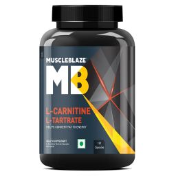 MuscleBlaze L-Carnitine L-Tartrate,  120 capsules  Unflavoured -28