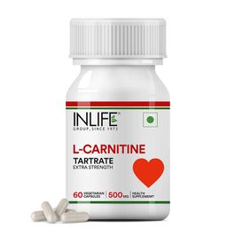 INLIFE L-Carnitine L-Tartrate 500 mg,  60 veggie capsule(s)  Unflavoured -99