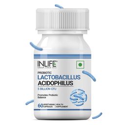 INLIFE Probiotic Lactobacillus Acidophilus,  60 veggie capsule(s)  Unflavoured -77