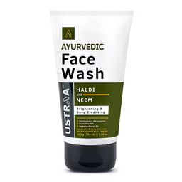 Ustraa Ayurvedic Face Wash with Haldi & Neem,  100 g  for Brightening & Deep Cleansing -13