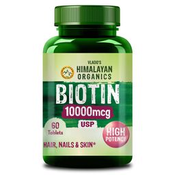 Vlado's Himalayan Organics Biotin 10000mcg, 60 tablet(s) USP-20