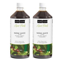 Kapiva Noni Juice (Al-Round Tonic),  Unflavoured (Pack of 2)  1 L -16