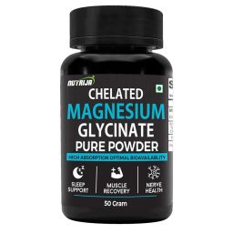 NutriJa Chelated Magnesium Glycinate Pure Powder,  Unflavoured  50 g -23