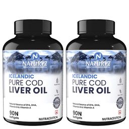 Naturyz Icelandic Pure Cod Liver Oil,  180 softgels -25
