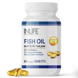 INLIFE Fish Oil Matsya Tailam,  60 softgels -17