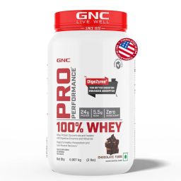 GNC Pro Performance 100% Whey Protein,  2 lb  Chocolate Fudge -26