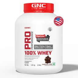 GNC Pro Performance 100% Whey Protein,  4 lb  Chocolate Fudge -27