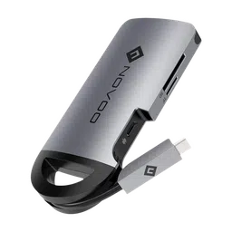 NOVOO 8-in-1 USB 3.0 Type C to USB 3.0 Type A, HDMI, LAN Port, USB Type C, SD Card Slot, TF Card Multi-Port Hub (Safe Certified, Space Grey)-21