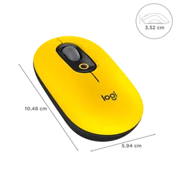 logitech POP Wireless Optical Performance Mouse with Silent Click Buttons (4000 DPI Adjustable, Multi Device Connectivity, Blast) image 3