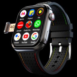 FIRE-BOLTT Dream Wi-Fi+4G SIM Android OS Wristphone (51.3mm HD Display, In-built GPS, Midnight Grace Strap)-picture-20