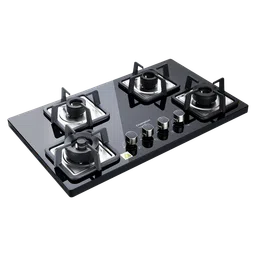 Crompton SuperSlim Toughened Glass Top 4 Burner Automatic Hob (Heat Resistant Metal Knob, Midnight Black)-image-22
