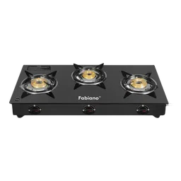 Fabiano Toughened Glass Top 3 Burner Automatic Gas Stove (Spill-proof Design, Black)-image-46