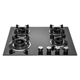 KAFF Crista Tempered Glass Top 4 Burner Automatic Hob (Matte Enamelled Pan Support, Black)-image-40