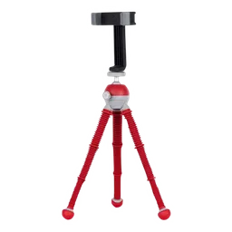 JOBY PodZilla 25cm Adjustable Tripod for Mobile and Camera (360 Degree GripTight, Red) image 5