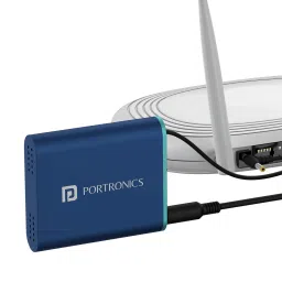 Portronics POWER PLUS 2000mah extended power bank for WiFi router image 1