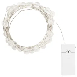 ikea snöyra LED lighting chain with 40 lights, indoor/battery-operated silver-colour-picture-27