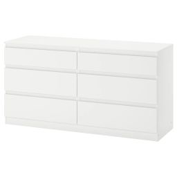 ikea kullen Chest of 6 drawers, white, 140x72 cm-picture-32