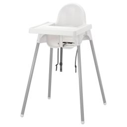 ikea antilop Highchair with tray, white/silver-colour-picture-18