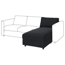 ikea vimle Chaise longue section, Saxemara black-blue-picture-33