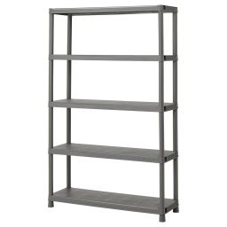 ikea runmarö Shelving unit, dark grey indoor/outdoor, 120x40x188 cm-picture-16