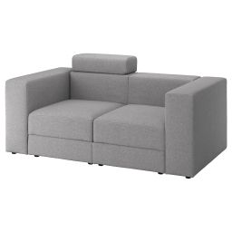ikea jättebo 2-seat modular sofa, with headrest/Tonerud grey-picture-25