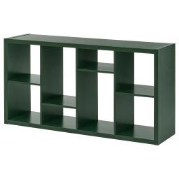 ikea kallax Shelving unit, dark green, 147x77 cm-picture-3