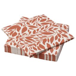 ikea höstagille Paper napkin, orange, 33x33 cm-picture-16
