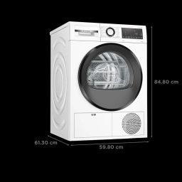 BOSCH 8 kg Fully Automatic Front Load Dryer(Series 4, WPG23100IN, LED Display, White) image 2