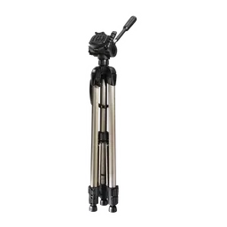 hama Star 64 185cm Adjustable Tripod for Mobile and Camera (3D Tilt Head, Beige) image 5