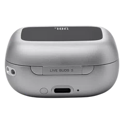 JBL Live Buds 3 TWS Earbuds with Adaptive Noise Cancellation (IP55 Water Resistant, Touchscreen Display, Silver) image 5