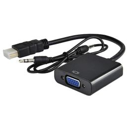HDMI to VGA Converter with Audio - Black-13