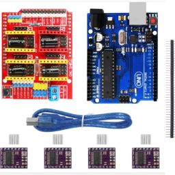 Arduino UNO R3 Board + CNC Shield + 4xDRV8825 Driver Kit compatible image 1