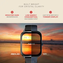 noise ColorFit Pulse 4 Smartwatch with Bluetooth Calling (46.9mm AMOLED Display, IP68 Water Resistant, Silver Link Strap) image 4