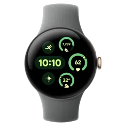 Google Pixel Watch 3 Wi-Fi + Bluetooth Wear OS 5.0 Smartwatch (45mm AMOLED Display, Qualcomm SW5100 Cortex M33 co-Processor, Hazel Active Band)-picture-17