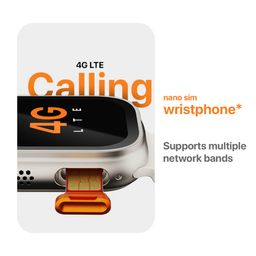 FIRE-BOLTT Oracle Wi-Fi+4G SIM Android OS Wristphone (49mm Display, In Built GPS, Orange Horizon Strap) image 5