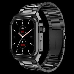 noise ColorFit Chrome Smartwatch with Activity Tracker (46.99mm AMOLED Display, IP68 Water Resistance, Elite Black Strap) image 2