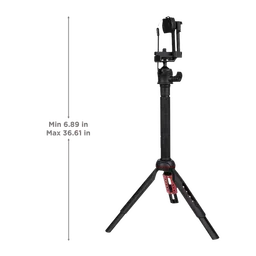 Croma 93cm Adjustable Bluetooth Selfie Stick with Tripod for Mobile and Camera (2 in 1, Black) image 3