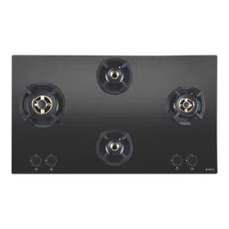 Elica CLASSIC FLEXI FB MFC 4B 91 MT Glass Top 4 Burner Automatic Electric Hob (Round Metallic Knob, Black)-picture-6