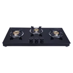 Elica 773 CT VETRO (TKN CROWN DT SERIES) Toughened Glass Top 3 Burner Automatic Gas Stove (Ultra Slim Frame, Black)-image-85