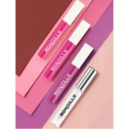 Ronzille Non Transfer Matte Liquid Lipstick Plus Lip Gloss - Blush And Pinks Pack Of 4-picture-27
