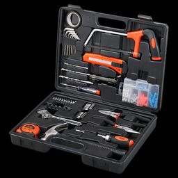 BLACK+DECKER BMT108C Hand Tool Kit (Tools Are Securely Housed, Orange) image 4