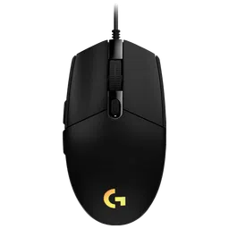 logitech G203 Wired Mouse with Customizable Buttons (8000 DPI, LED Lights, Black)-0