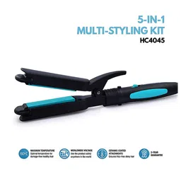 HAVELLS HC4045 5-in-1 Hair Styler with Ceramic Coating Technology (Cool Insulated Tip, Blue & Black) image 5