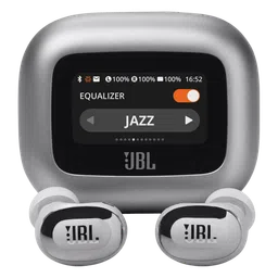 JBL Live Buds 3 TWS Earbuds with Adaptive Noise Cancellation (IP55 Water Resistant, Touchscreen Display, Silver)-86