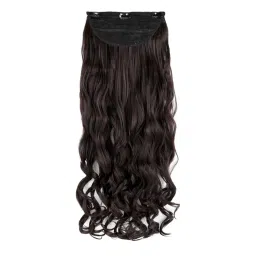 Stasia Street Clip-In 30 Inch Beach Wavy Dark Brown Hair Extensions-picture-3